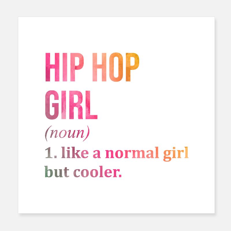 Hip hop Poster 20 x 20 cm