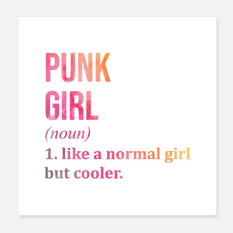 Punk Poster 8" x 8" (20x20 cm)