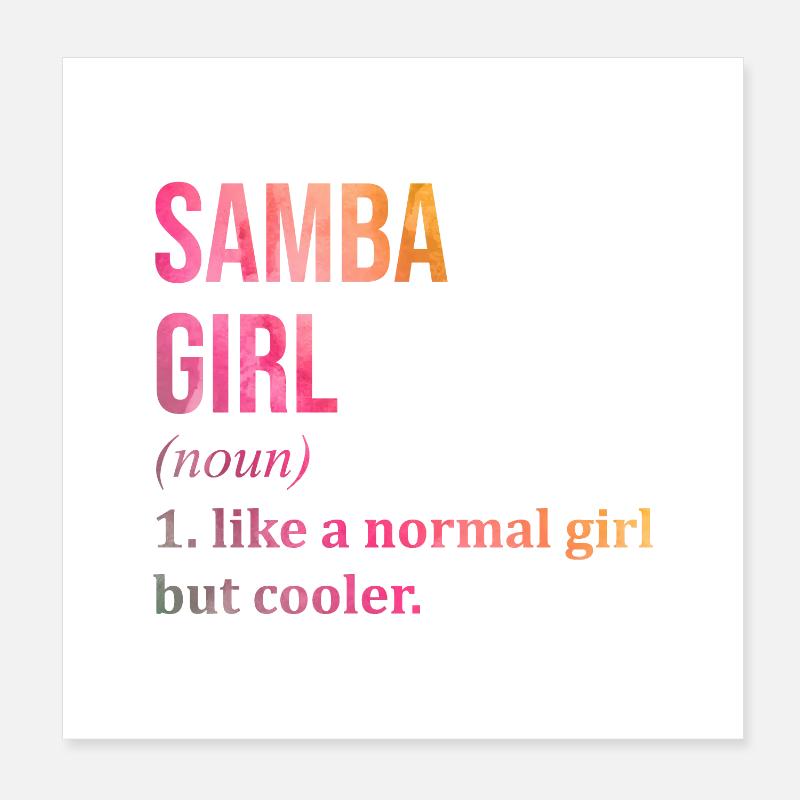 Samba Poster 20x20 cm