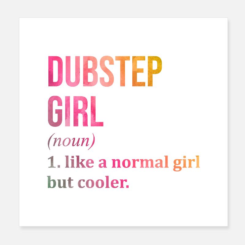 dubstep Poster 20 x 20 cm