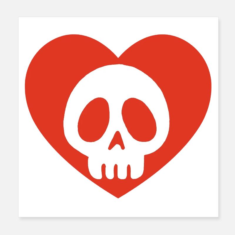 Amour mortel Poster 20 x 20 cm