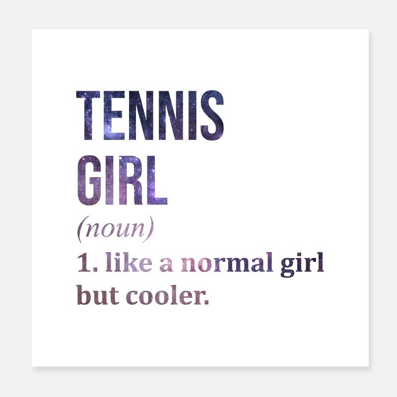 tennis Poster 20 x 20 cm