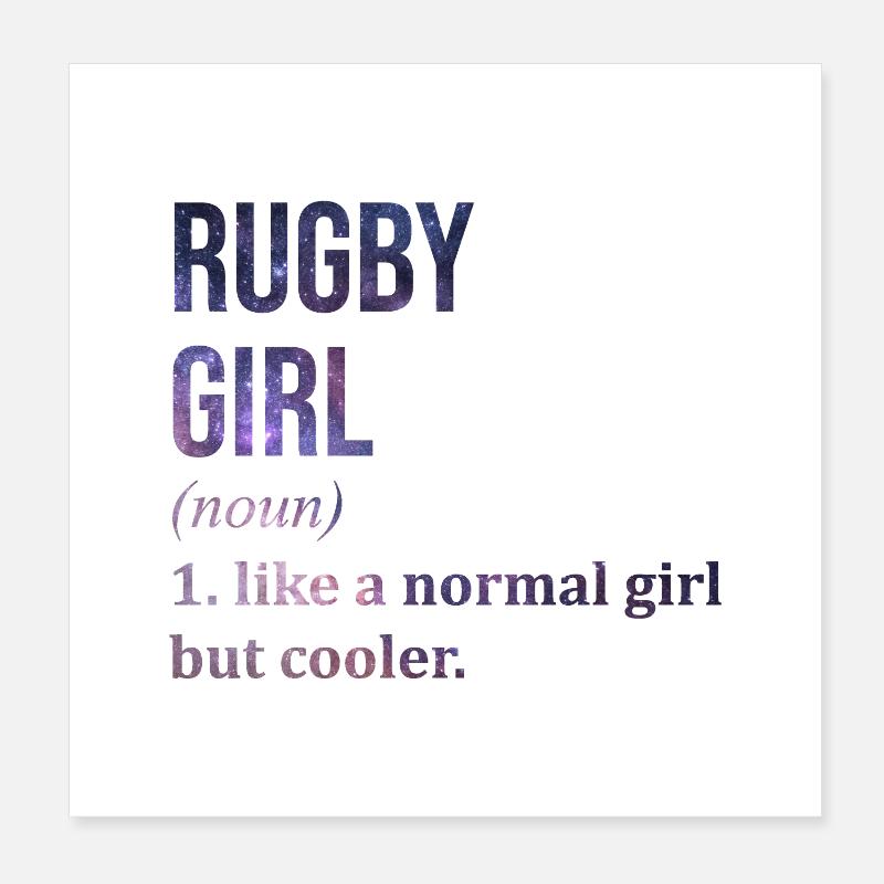Rugby Poster 20x20 cm