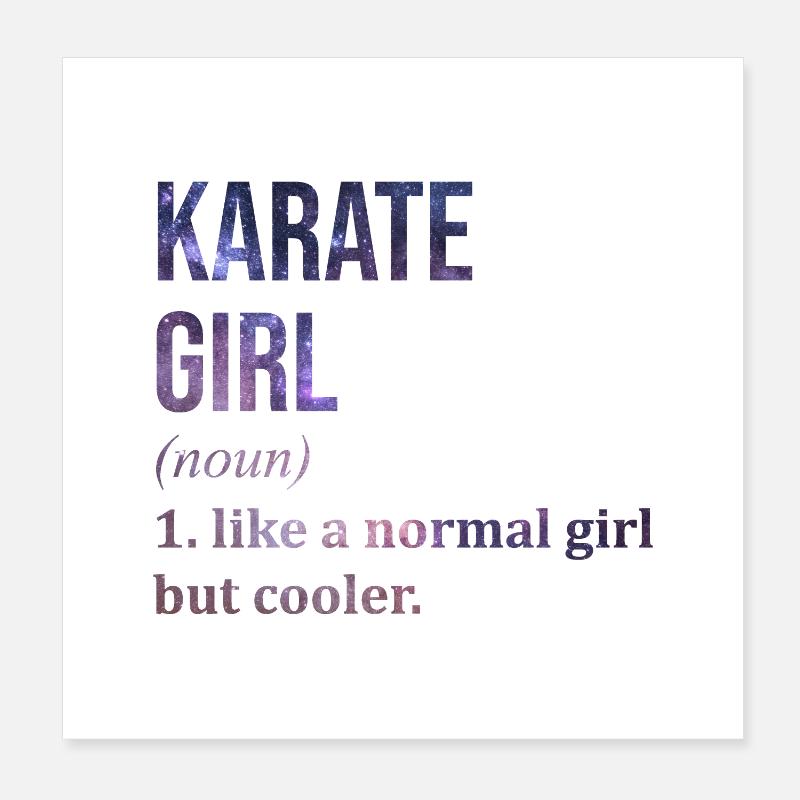 karaté Poster 20 x 20 cm