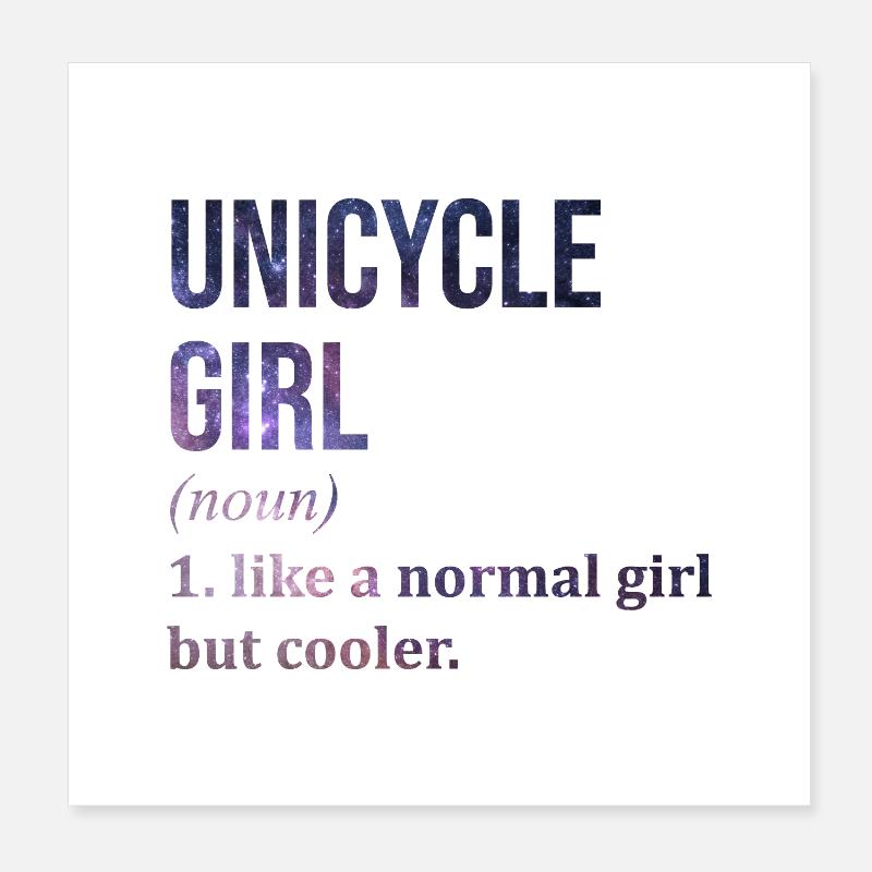 monocycle Poster 20 x 20 cm