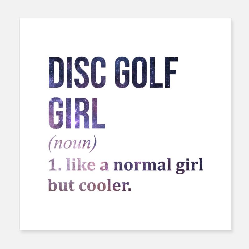 Disc Golf Poster 8" x 8" (20x20 cm)