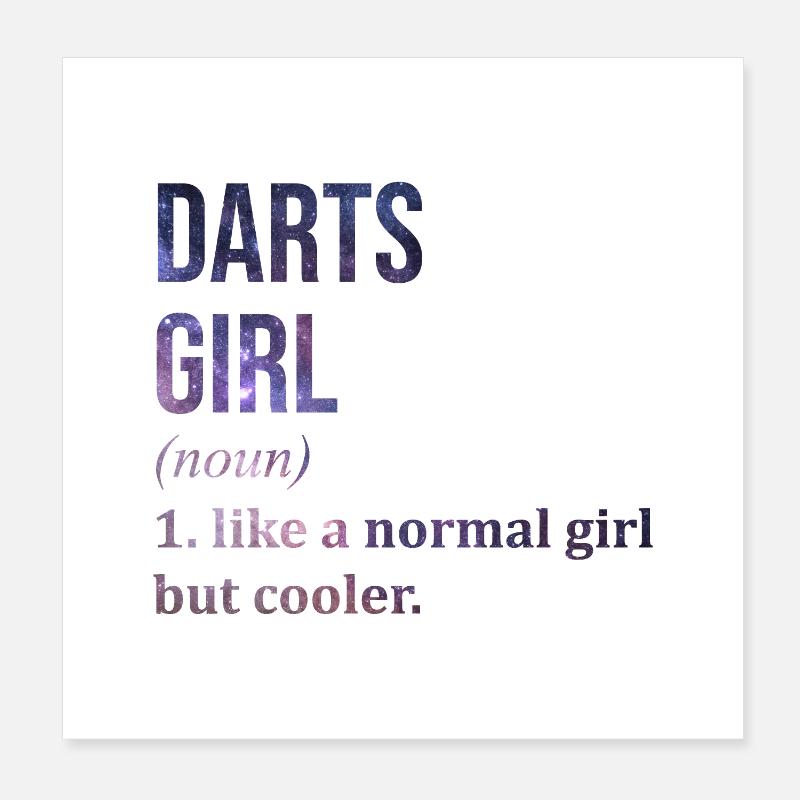 Darts Poster 8" x 8" (20x20 cm)