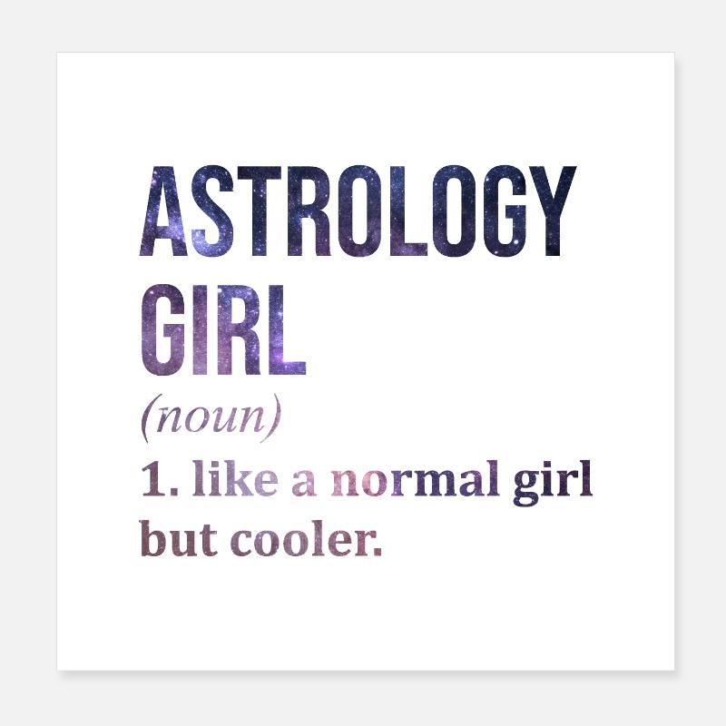 Astrology Poster 8" x 8" (20x20 cm)