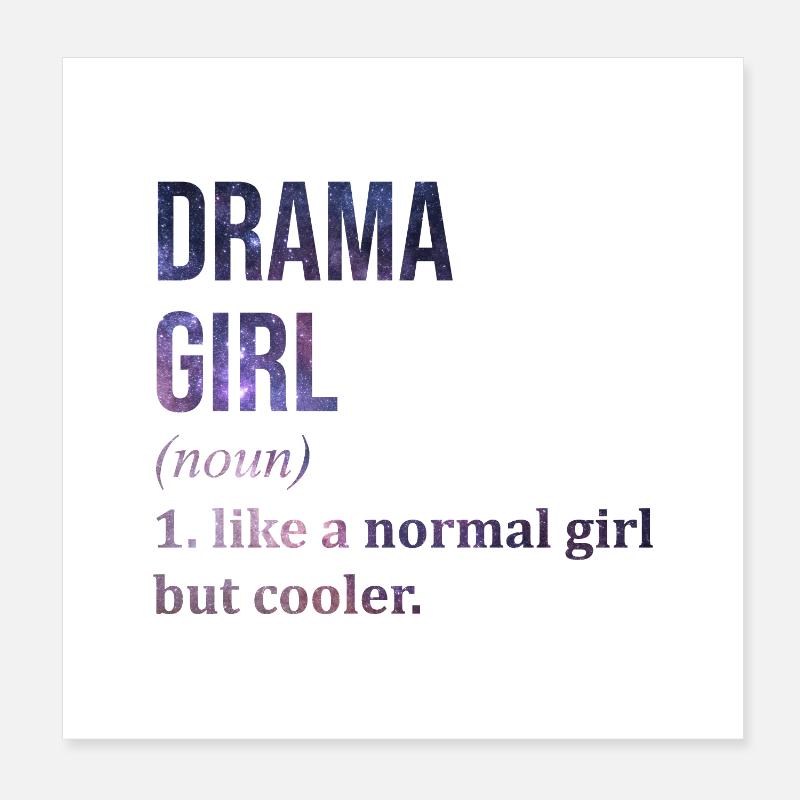 drame Poster 20 x 20 cm