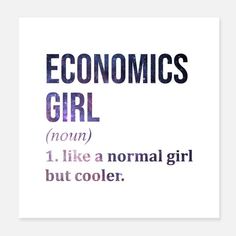 Economics Poster 8" x 8" (20x20 cm)