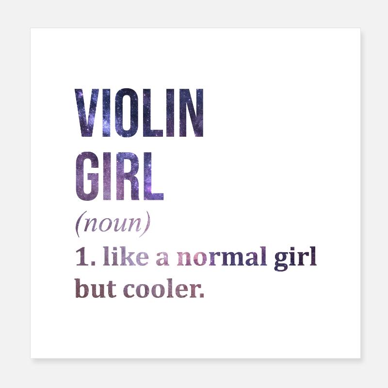 Violin Poster 8" x 8" (20x20 cm)