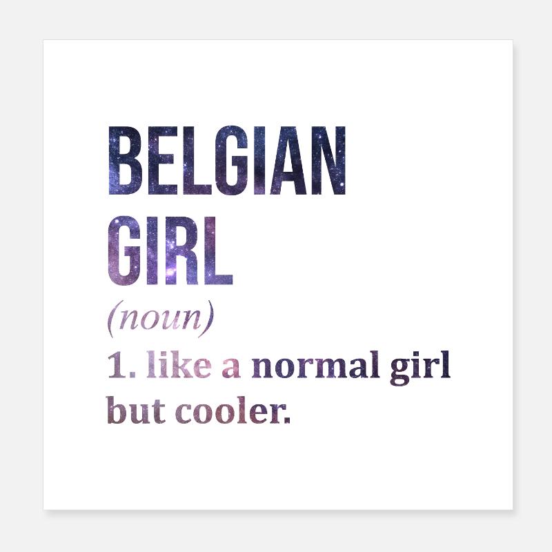Belgium Poster 8" x 8" (20x20 cm)