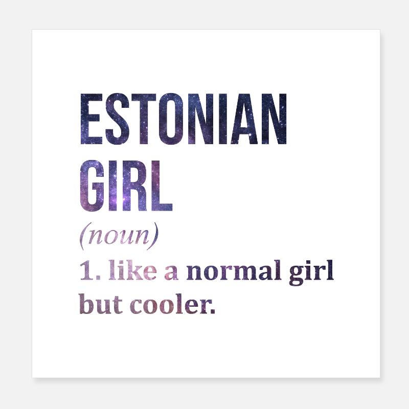 Estonie Poster 20 x 20 cm