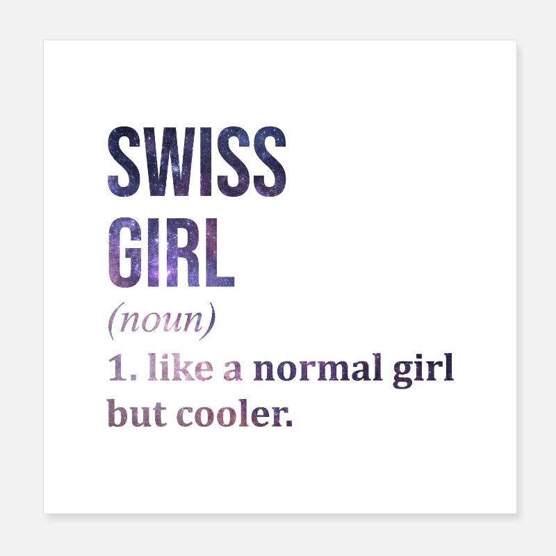 Switzerland Poster 8" x 8" (20x20 cm)
