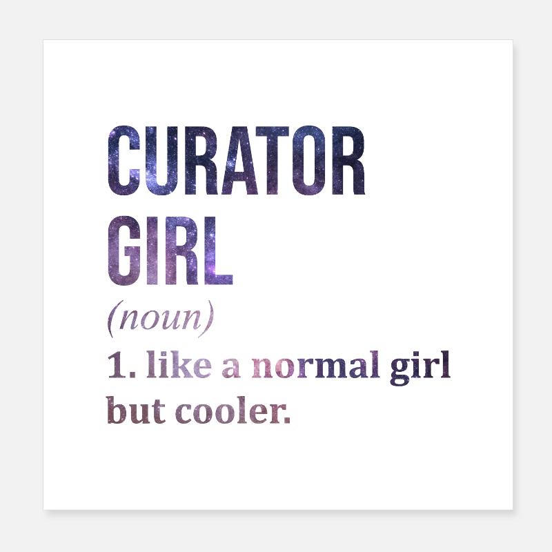 Kurator Poster 20x20 cm