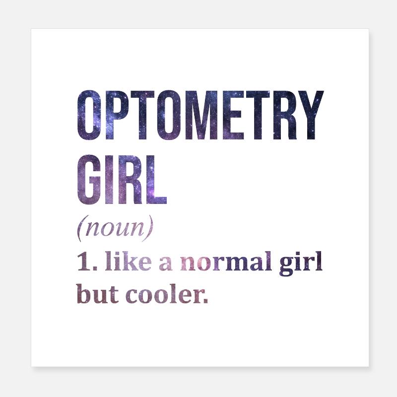 Optometrie Poster 20x20 cm