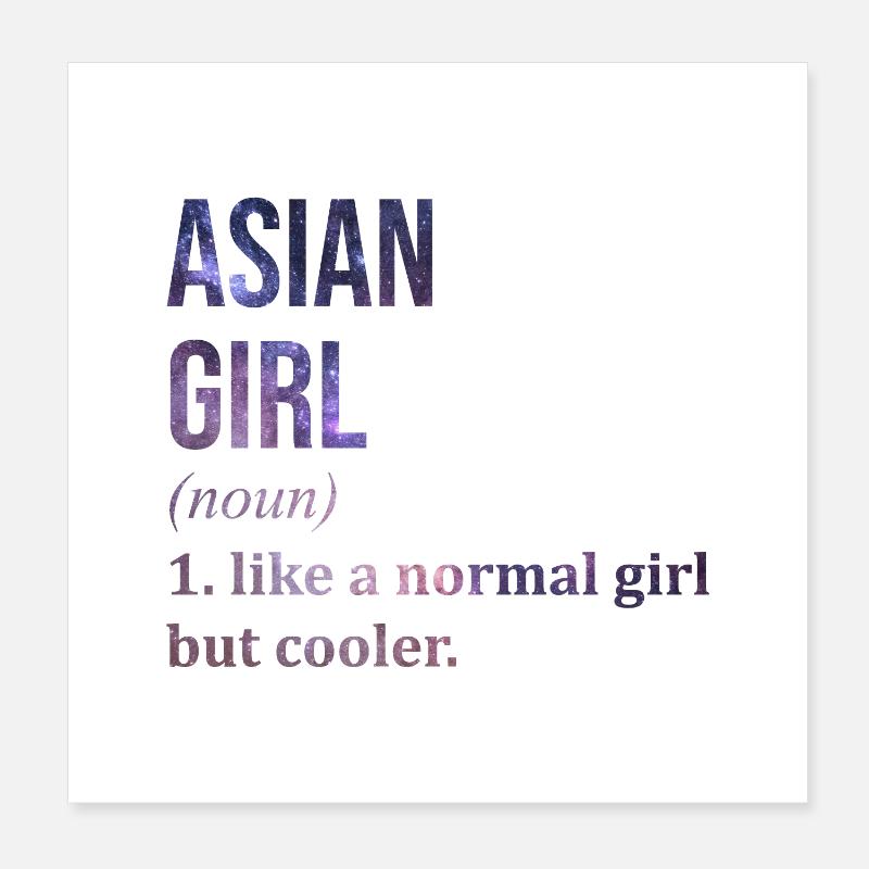 Asiatisch Poster 20x20 cm