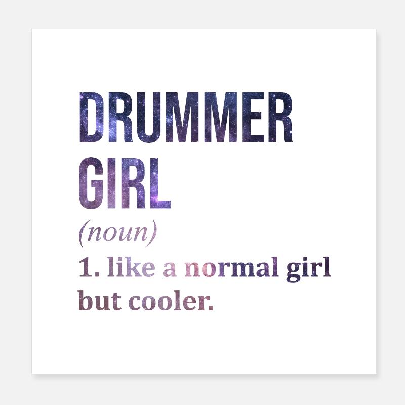 batteur Poster 20 x 20 cm