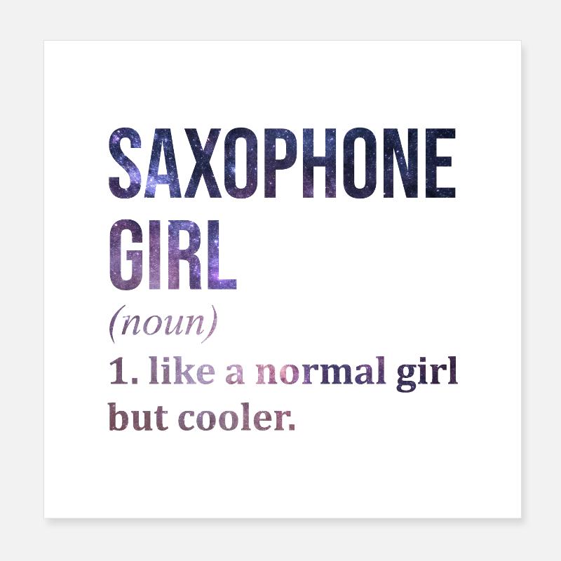 saxophone Poster 20 x 20 cm