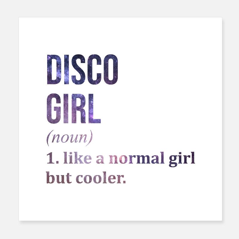 discothèque Poster 20 x 20 cm