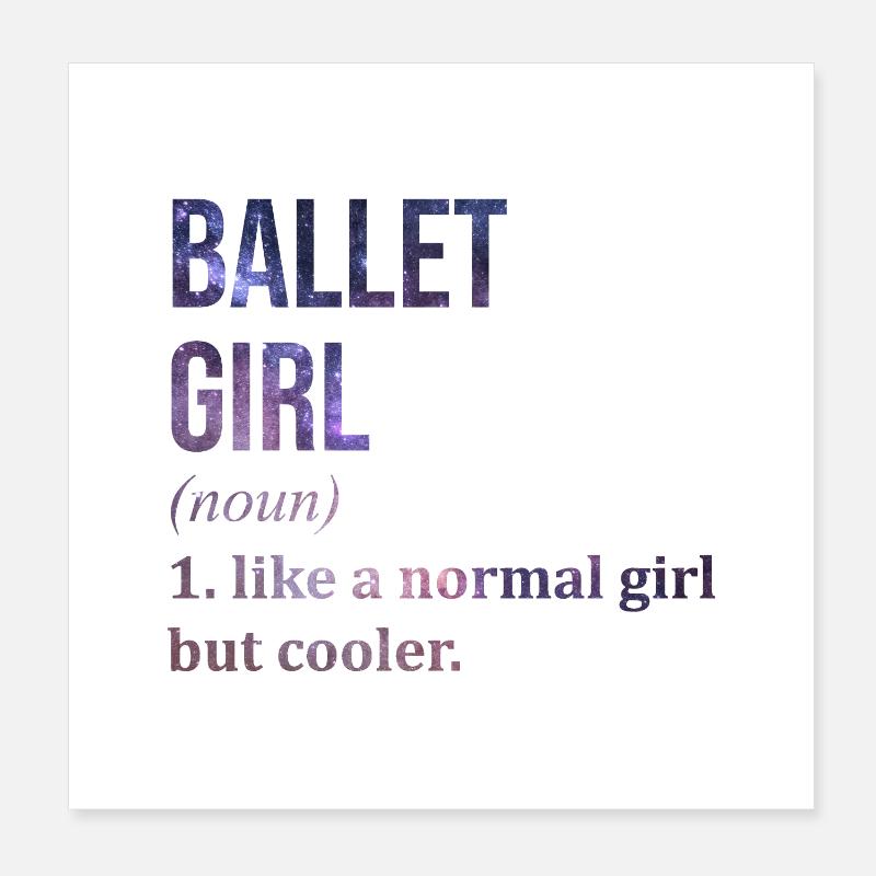 ballet Poster 20 x 20 cm