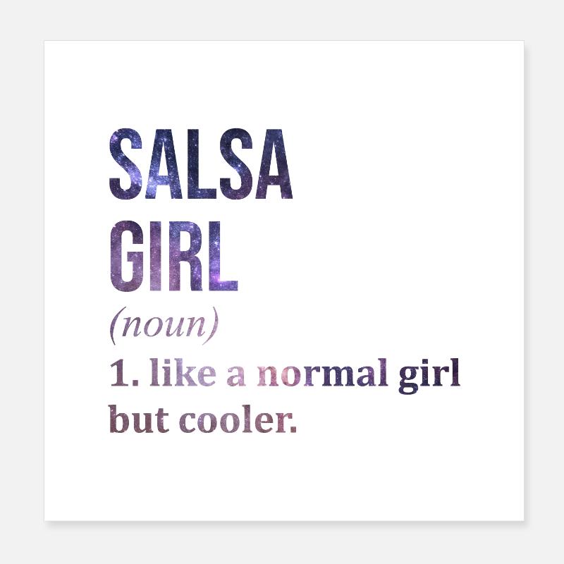 Salsa Salsa Salsa Poster 20x20 cm