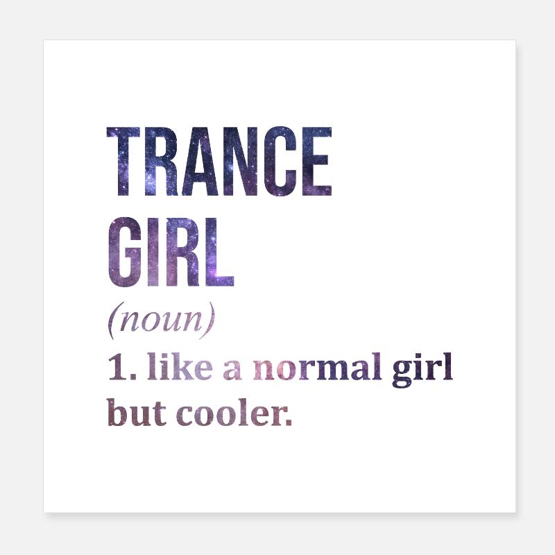 Trance Poster 8" x 8" (20x20 cm)