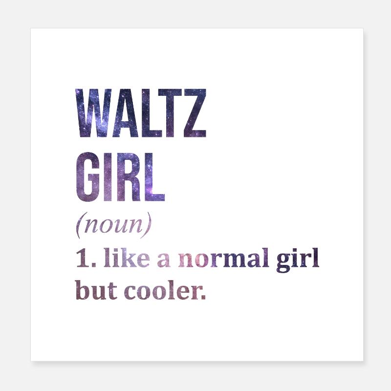 Walzer Poster 20x20 cm