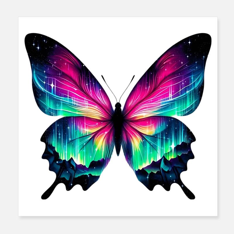 Schmetterling Poster 20x20 cm