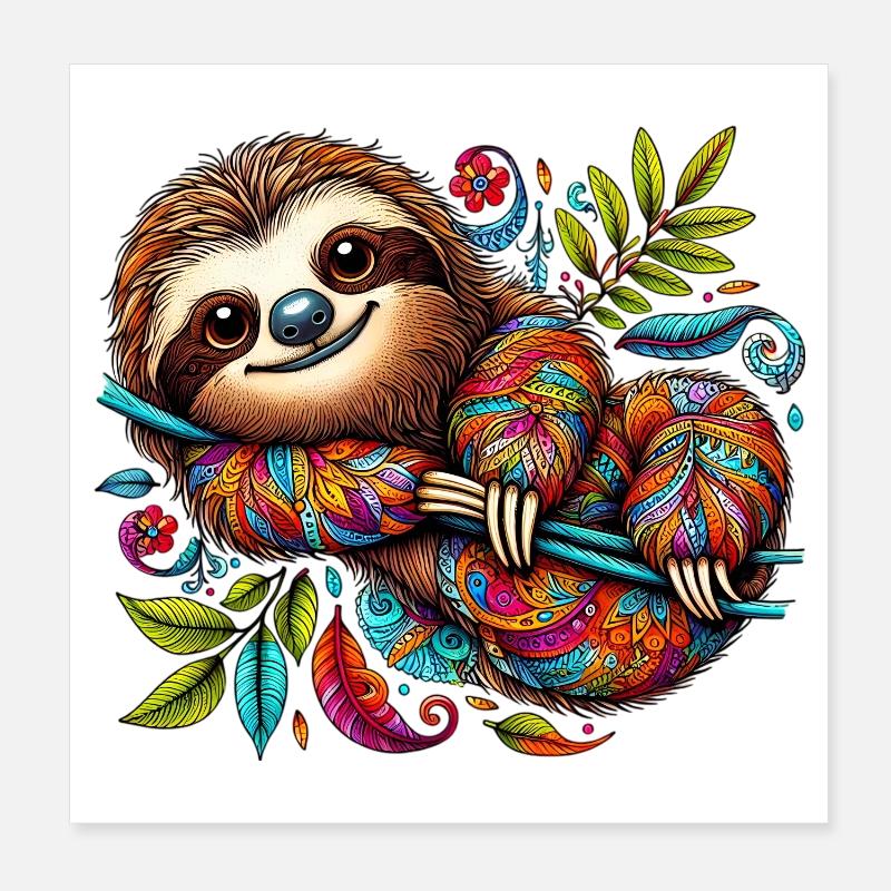 Paresse Poster 20 x 20 cm