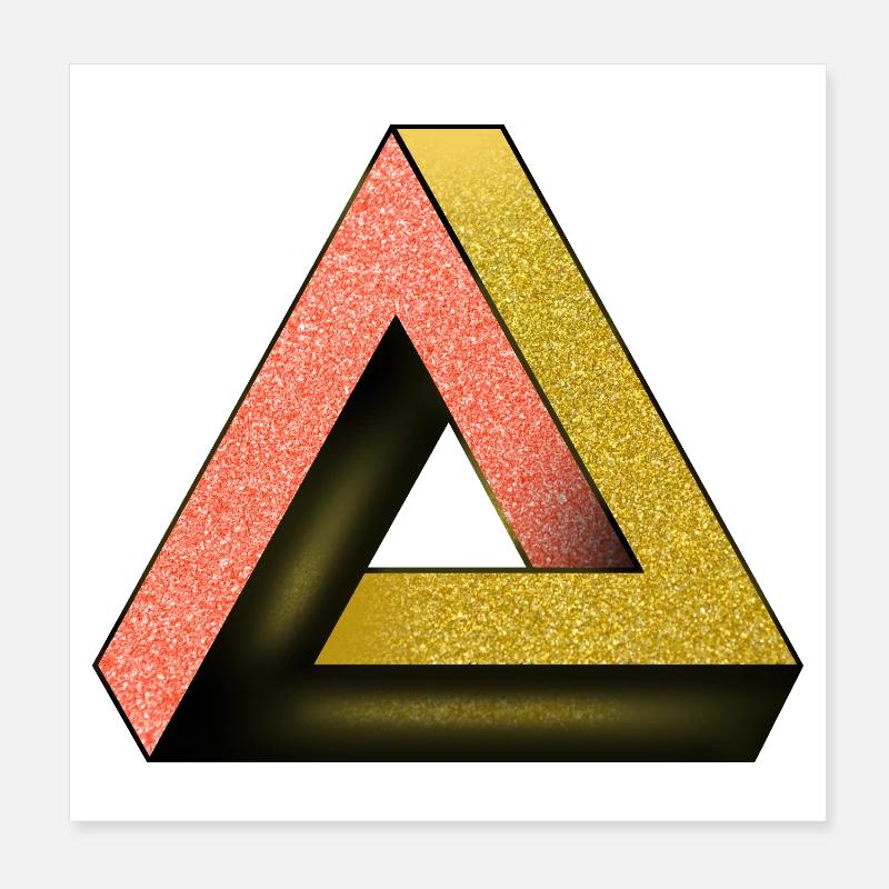 Triangle de Penrose Poster 20 x 20 cm