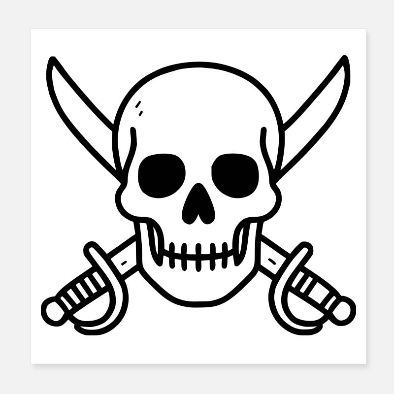 Pirates Poster 20 x 20 cm
