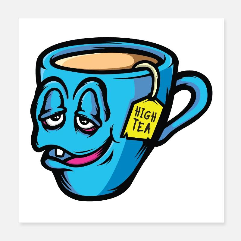 High Tea Poster 8" x 8" (20x20 cm)