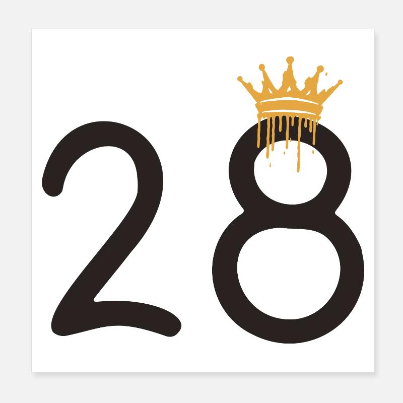 28 Poster 8" x 8" (20x20 cm)