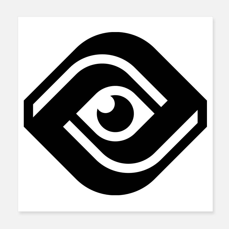 ALL-SEEING EYE Poster 20x20 cm