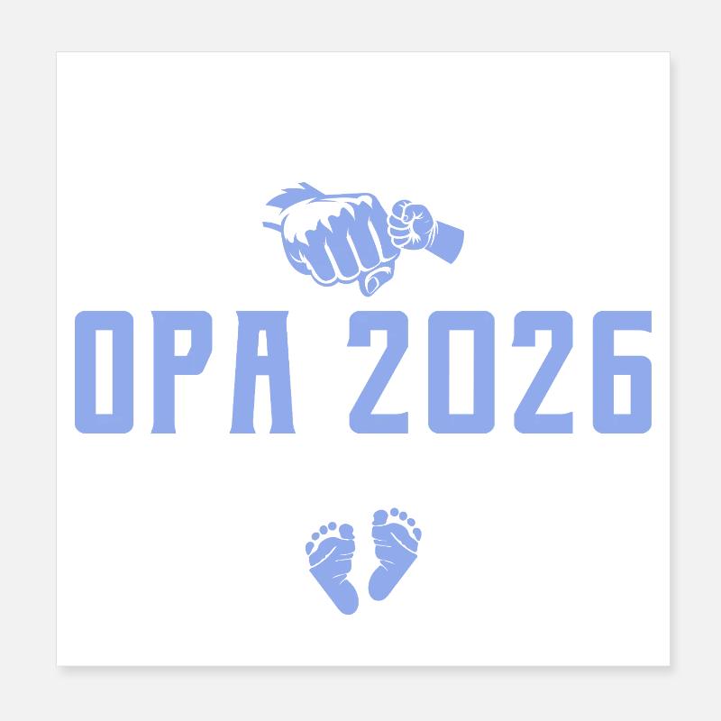 Promotion à Papi 2026 chargement Poster 20 x 20 cm