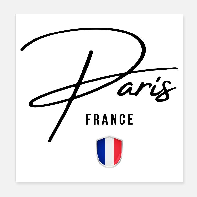 Elegant design Paris, French pride Poster 8" x 8" (20x20 cm)