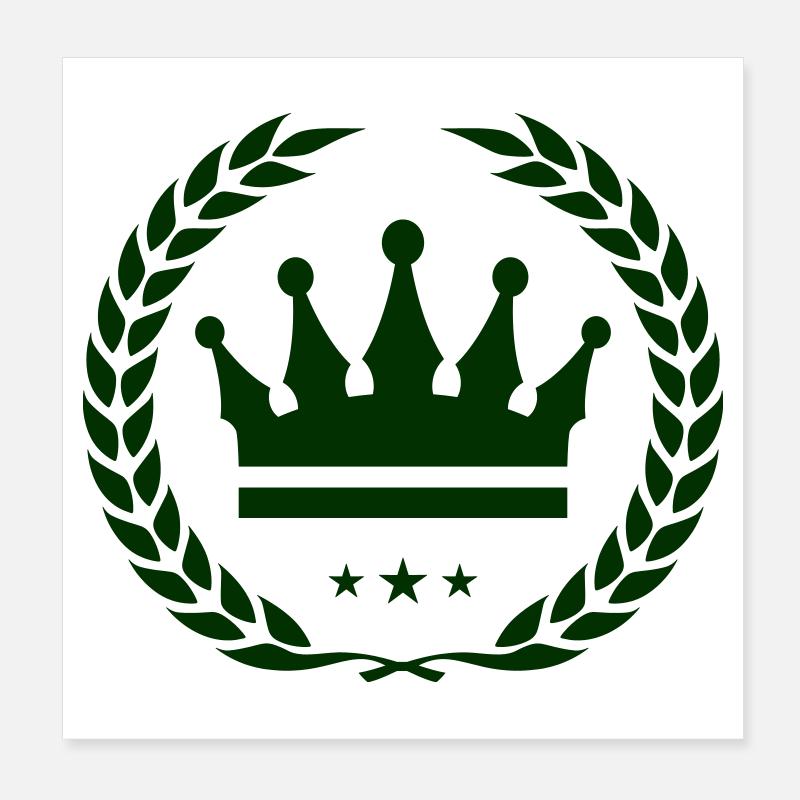 Krone Emblem Poster 20x20 cm