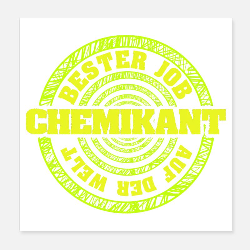 Technicien chimiste en tant que métier Poster 20 x 20 cm