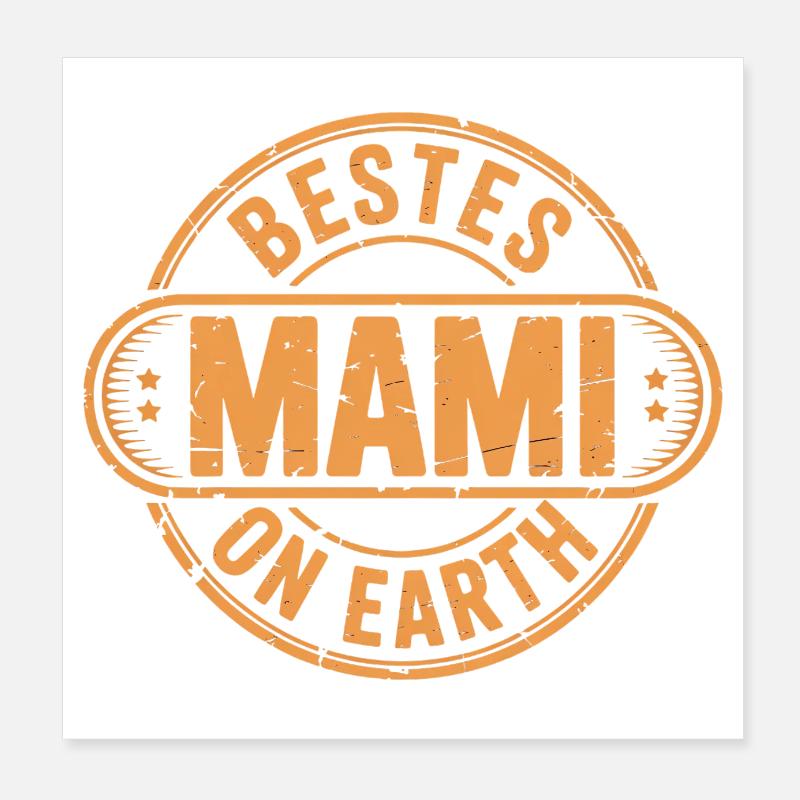 Bestes Mami Geschenk Muttertag Poster 20x20 cm