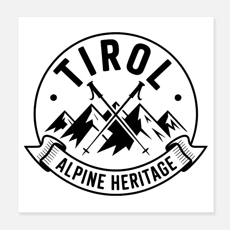 Tyrol - Conception de souvenirs Poster 20 x 20 cm
