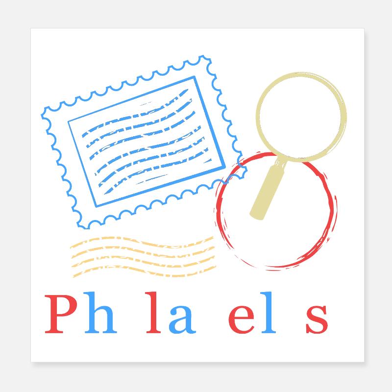 Collection de timbres Timbres philatélistes Poster 20 x 20 cm