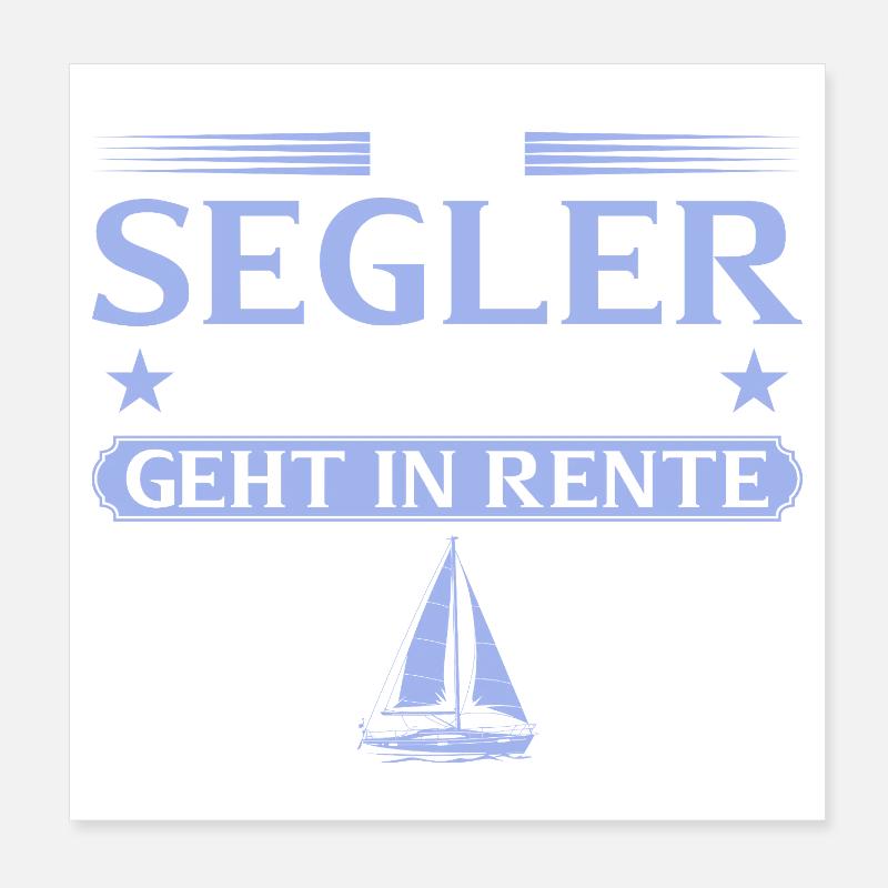 Retired sailor legend retired Poster 8" x 8" (20x20 cm)