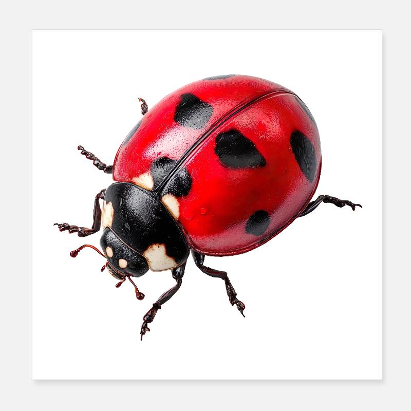 Ladybugs are also called ladybugs Poster 8" x 8" (20x20 cm)