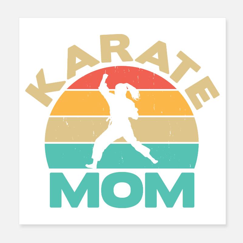 Karate Training Gifts Karate Training Poster 8" x 8" (20x20 cm)