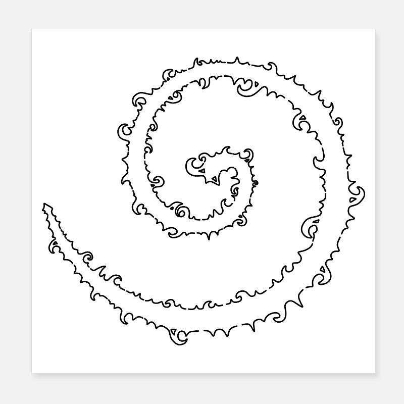 Cybersigilismus Spirale Poster 20x20 cm