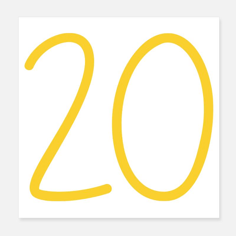 20 Poster 8" x 8" (20x20 cm)