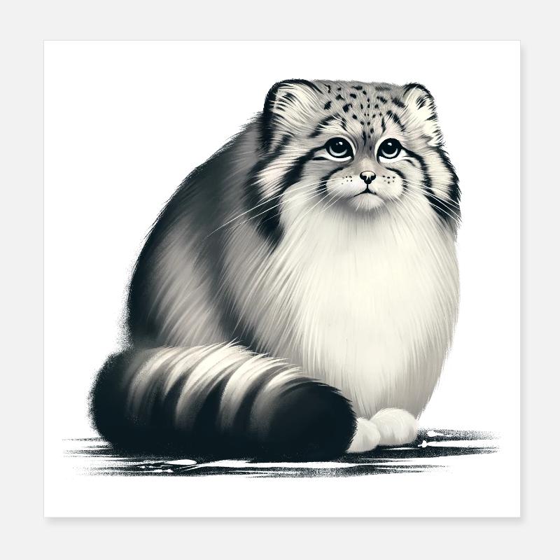 Manul Poster 20 x 20 cm