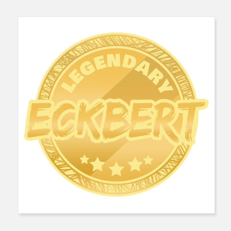 Eckbert Poster 20 x 20 cm