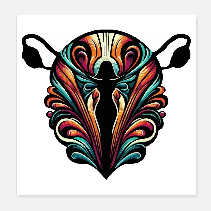 Fruchtbares Weibchen Poster 20x20 cm